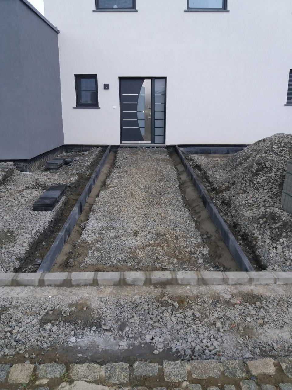 Tragschicht für den Hauseingang